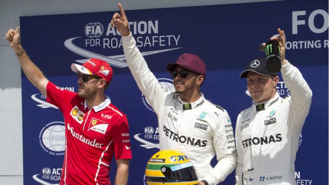 Lewis Hamilton. Sebastian Vettel,Valtteri Bottas
