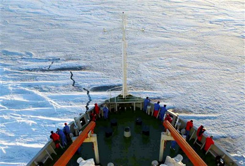 iceberg Antártida, grieta plataforma hielo Larsen C
