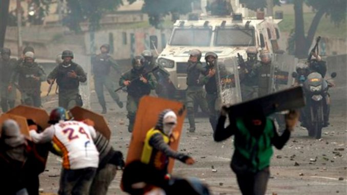 Caracas gases y desastre