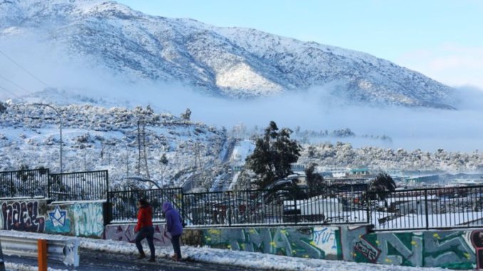 Chile peor nevada en décadas