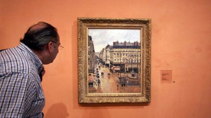 Rue St.-Honore,Apres-Midi,Effet de Pluie,Rue St. Honore in the Afternoon,Effect of Rain