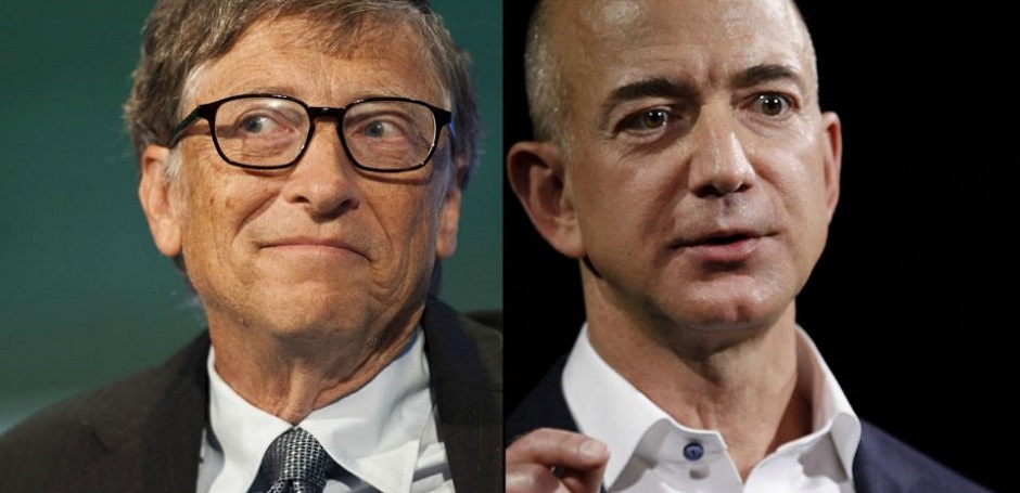 Jeff Bezos y Bill Gates