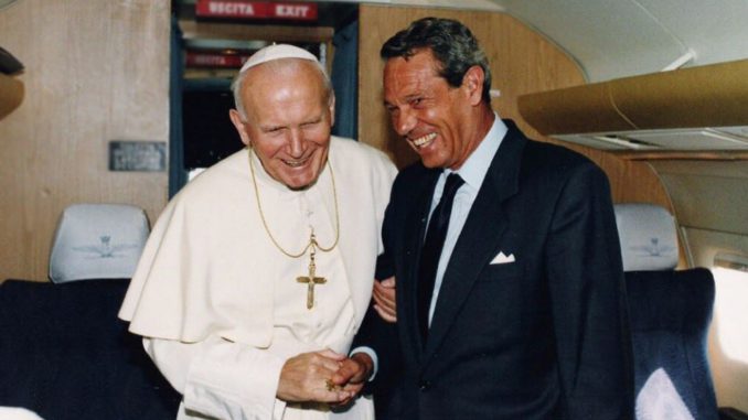 Juan Pablo II y Joaquín Navarro