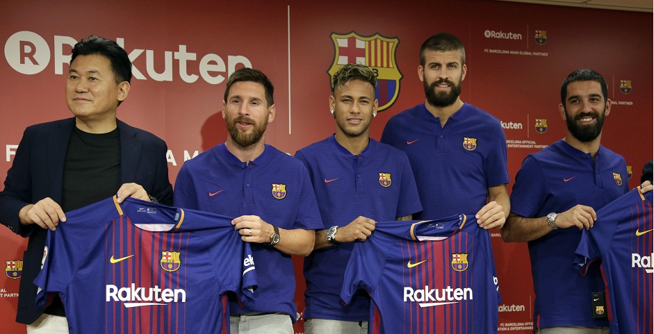 Rakuten presenta su acuerdo de patrocinio con el F.C. Barcelona