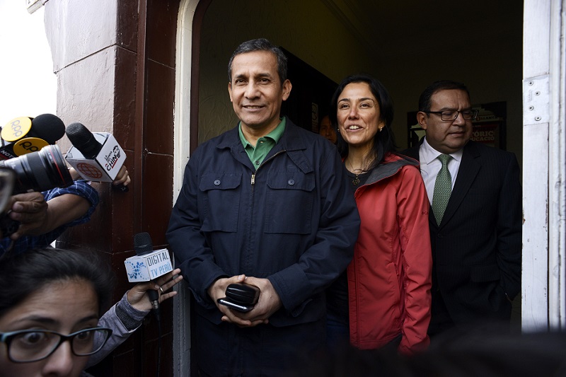 Expresidente Humala y su esposa asisten a audiencia en caso por presunto lavado de activos y otros cargos