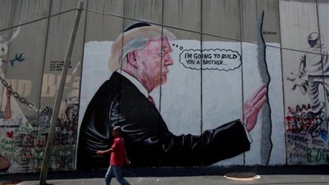 Mural de Trump en Belén