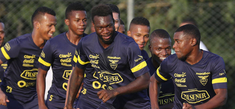 Entrenamiento de la selección de fútbol de Ecuador en Brasil