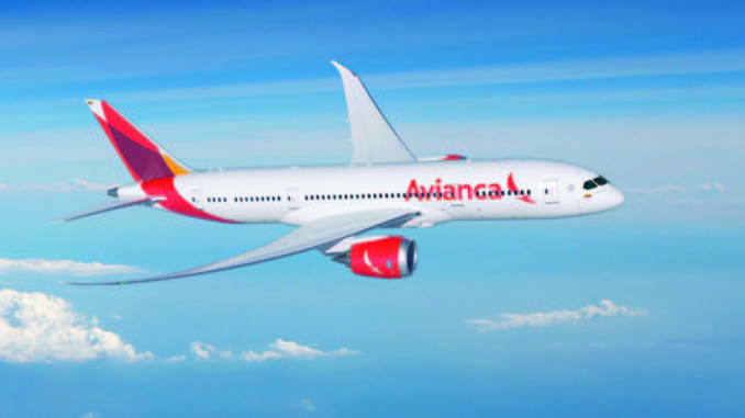 Avion de Avianca.Foto: Avianca, Ed TurnerEnero 4 de 2015
