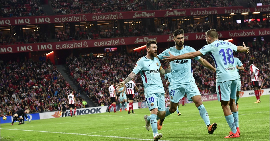 Lionel Messi, Andres Gomes, Jordi Alba