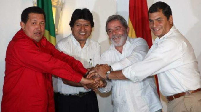 evo lula correa chavez