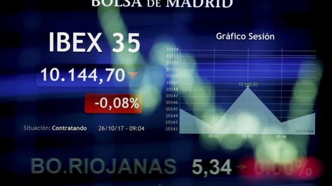 La Bolsa española abre en negativo y cae un 0,14 % a la espera del BCE