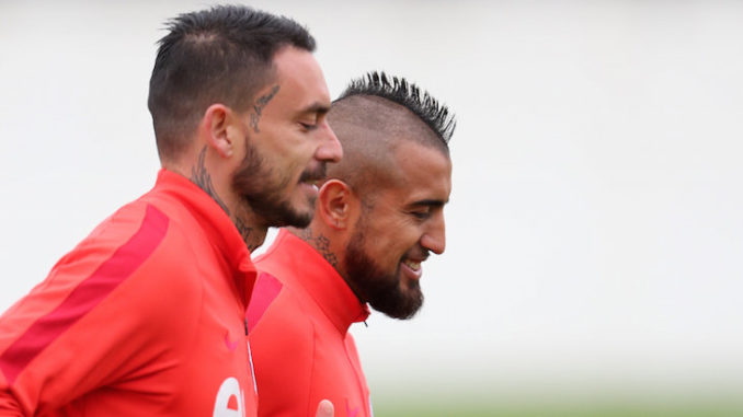 Entrenamiento de la selección chilena de fútbol