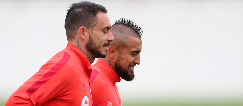 Entrenamiento de la selección chilena de fútbol