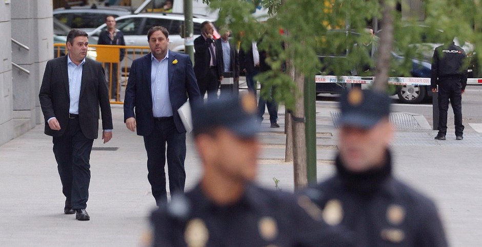 Llegada Junqueras a la Audiencia Nacional