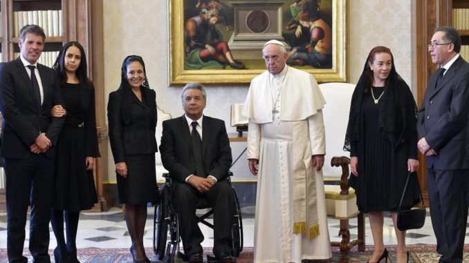 President of Ecuador Lenin Moreno in Vatican