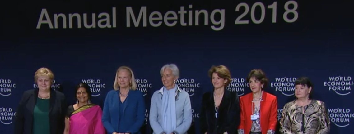 Las copresidentas del Foro de Davos abogan por empoderar a las mujeres ...