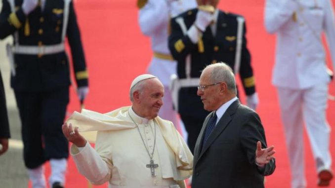 Papa y presidente Peru