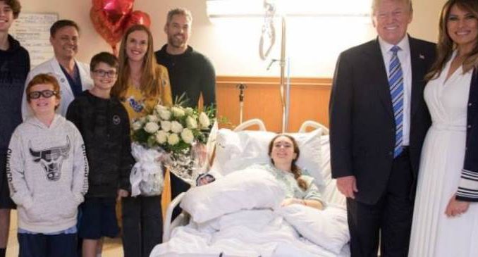 Trump con victimas Parkland