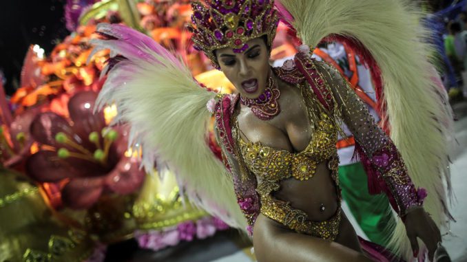 Celebración del carnaval en Río de Janeiro