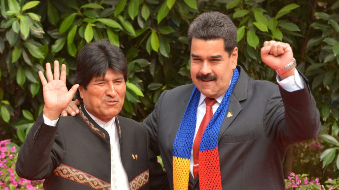 evo morales y nicolas maduro