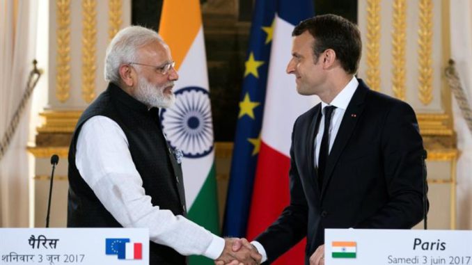 Macron y Modi Alianza Solar