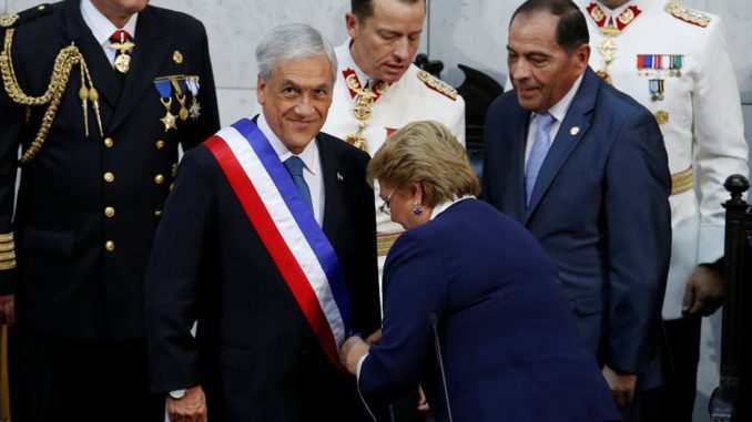 Sebastián Piñera es investido presidente de Chile