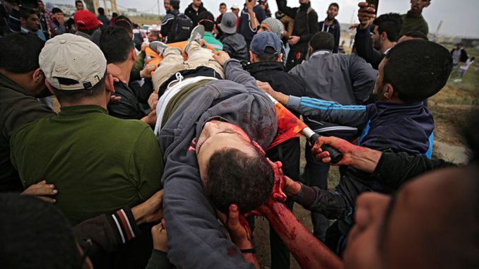 Siete palestinos muertos y 500 heridos en incidentes en la frontera de Gaza