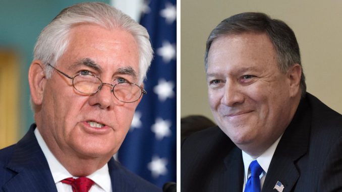 Trump anuncia por Twitter que Mike Pompeo sustituirá a Rex Tillerson