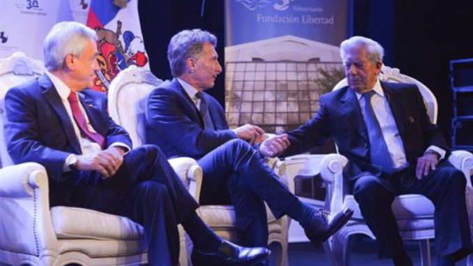 Macri, Vargas Llosa y Piñera