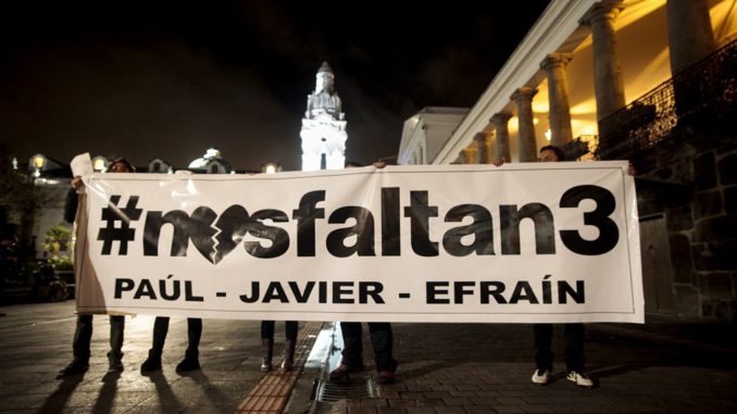 periodistas ecuatorianos secuestrados comercio