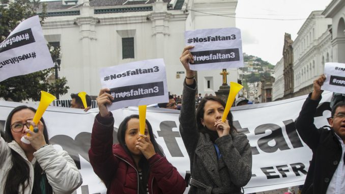 periodistas secuestrados mataje