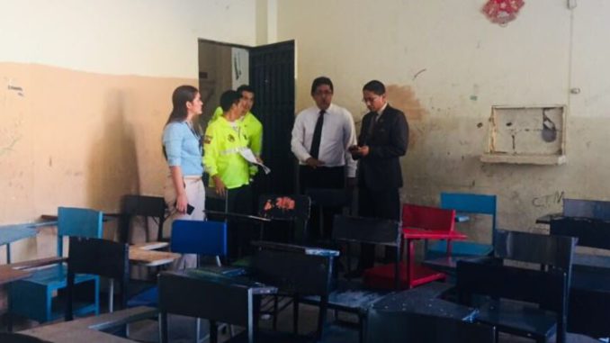 cesar peña en escuela delito