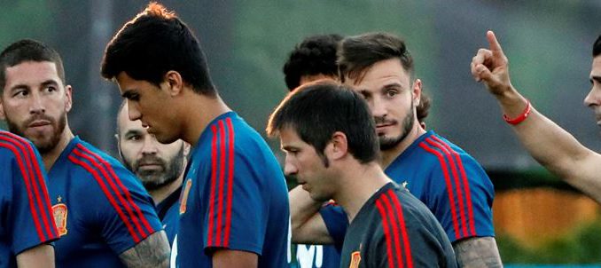 Entrenamiento de España en Krasnodar