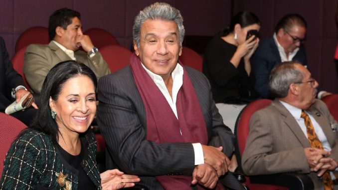 Moreno y su esposa