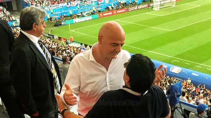 maradona infantino