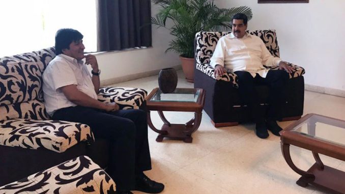 nicolas maduro y evo morales