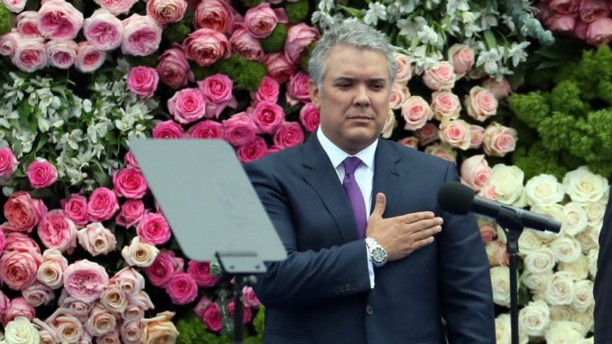 Investidura del nuevo presidente colombiano Iván Duque