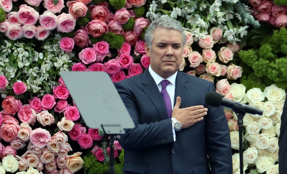 Investidura del nuevo presidente colombiano Iván Duque