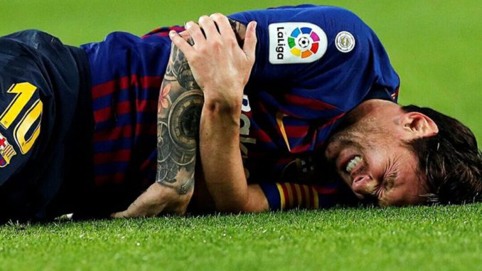 messi lesionado