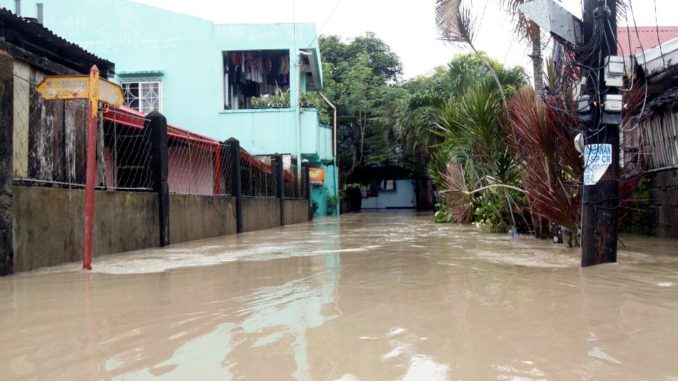 Flooding in Philippines from tropical depression Usman