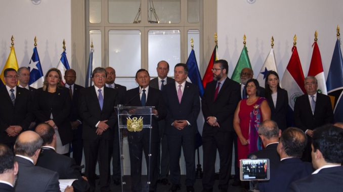 El Grupo de Lima insta a Maduro a no asumir su nuevo mandato en VenezuelaA