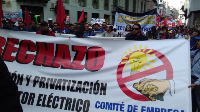 manifestacion en quito