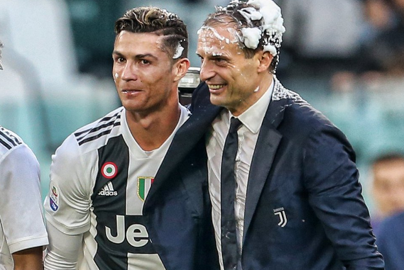 Cr7 y allegri zidane