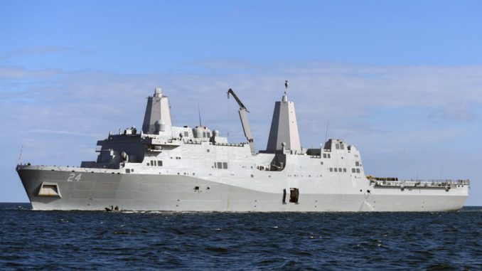 US sends missile system and USS Arlington warship to Middle East