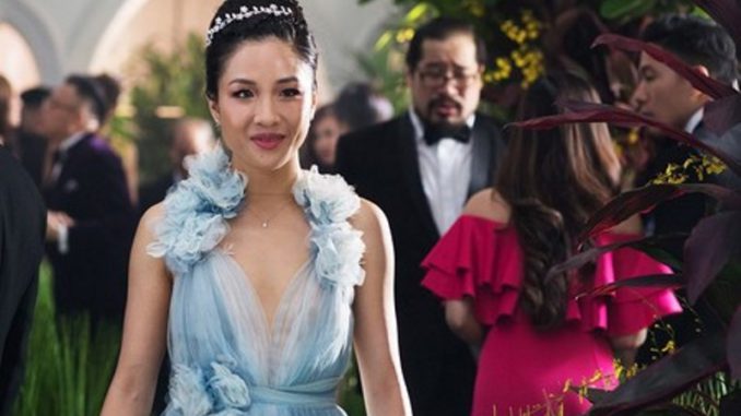 vestido celeste rich crazy asians