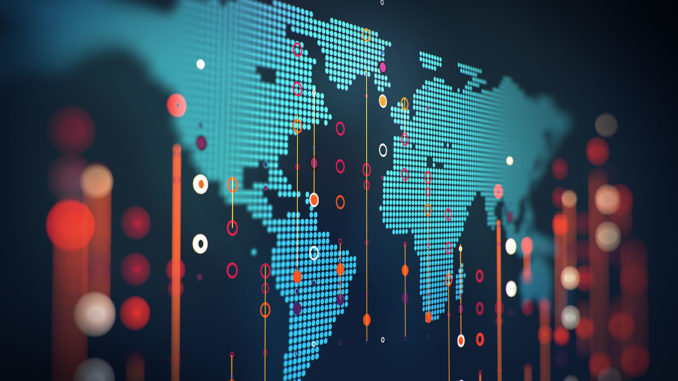 Big Data Futuristic Visualization Abstract Illustration