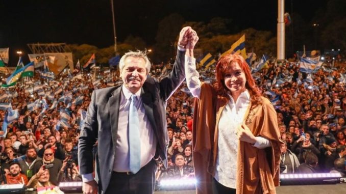 alberto fernandez y cristina