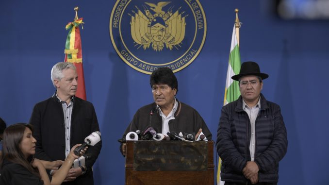 Bolivia.- Evo Morales convoca una mesa de diálogo con la oposición para "pacificar Bolivia"