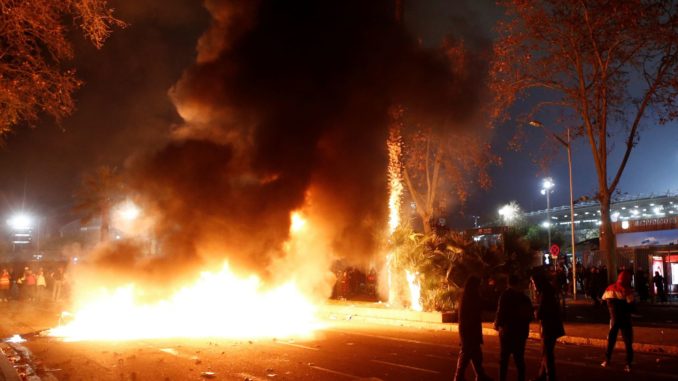 protestas barcelona real madrid