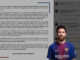 Comunicado de Leonel Messi